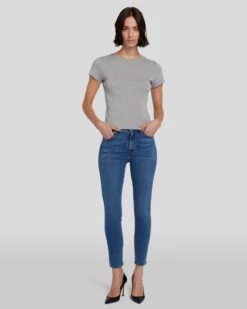 7 For All Mankind High Waist Ankle Skinny In Meisa 12 7 For All Mankind High Waist Ankle Skinny In Meisa -7 For All Mankind 7U001005 MEI 05