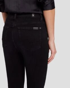7 For All Mankind High Waist Ankle Skinny In Black Rose -7 For All Mankind 7U001216 BRS 5