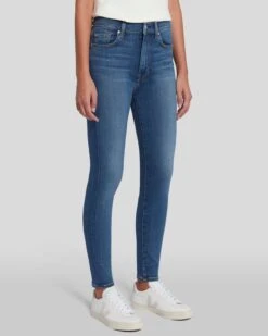 7 For All Mankind Slim Illusion High Waist Ankle Skinny In Love Story -7 For All Mankind 7U001393 LOV 2
