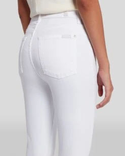 7 For All Mankind Slim Illusion High Waist Ankle Skinny In Luxe White 12 7 For All Mankind Slim Illusion High Waist Ankle Skinny In Luxe White -7 For All Mankind 7U001399 SMW 5