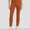 7 For All Mankind High Waist Ankle Skinny In Coated Ginger -7 For All Mankind 7U001752 CCC 1
