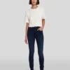 7 For All Mankind Slim Illusion High Waist Skinny In Twilight Blue