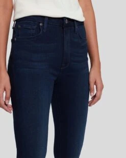 7 For All Mankind Slim Illusion High Waist Skinny In Twilight Blue -7 For All Mankind 7U003467 TWB 3