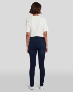 7 For All Mankind Slim Illusion High Waist Skinny In Twilight Blue -7 For All Mankind 7U003467 TWB 4