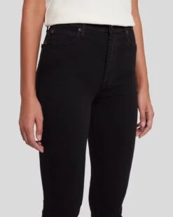7 For All Mankind Slim Illusion Luxe High Waist Skinny In Black -7 For All Mankind 7U003526 SIB 3