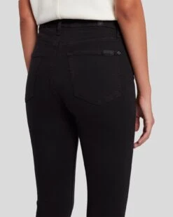 7 For All Mankind Slim Illusion Luxe High Waist Skinny In Black -7 For All Mankind 7U003526 SIB 5