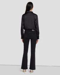 7 For All Mankind Tailorless Crystal Bootcut In Black Iris -7 For All Mankind 7U073216 BI2 4