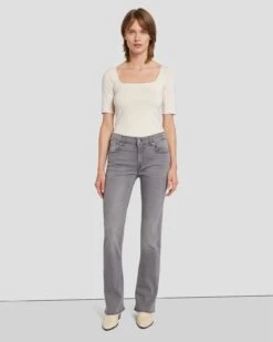 7 For All Mankind Tailorless B(air) Bootcut In Silverlining -7 For All Mankind 7U073C43 SNG 6