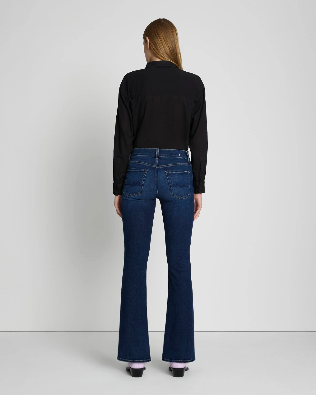 7 For All Mankind B(air) Bootcut Tailorless In Rinsed Indigo 6 7 For All Mankind B(air) Bootcut Tailorless In Rinsed Indigo - Image 4
