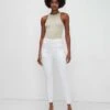 7 For All Mankind Slim Illusion Portia In White -7 For All Mankind 7U083399 SLW 02