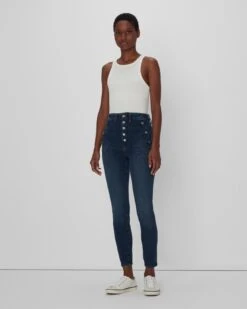 7 For All Mankind Portia In Joan Blue -7 For All Mankind 7U083446 JNB 04