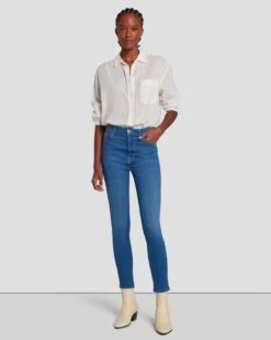 7 For All Mankind No Filter Ultra High Rise Ankle Skinny In Mazete 13 7 For All Mankind No Filter Ultra High Rise Ankle Skinny In Mazete -7 For All Mankind 7U102650 MZ1 6