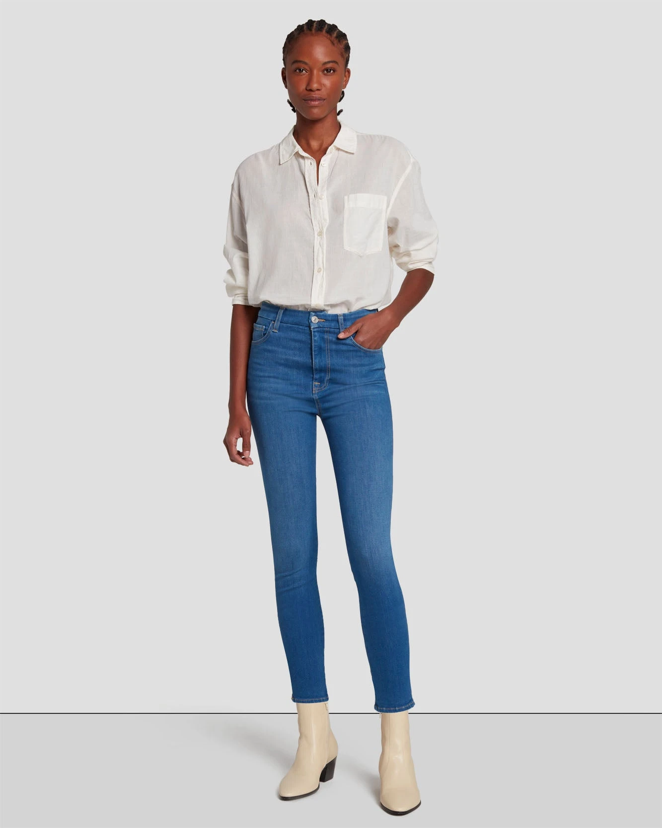 7 For All Mankind No Filter Ultra High Rise Ankle Skinny In Mazete 8 7 For All Mankind No Filter Ultra High Rise Ankle Skinny In Mazete - Image 6