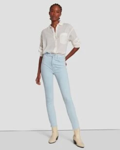 7 For All Mankind No Filter Ultra High Rise Ankle Skinny In Peretti 13 7 For All Mankind No Filter Ultra High Rise Ankle Skinny In Peretti -7 For All Mankind 7U102650 PE1 6
