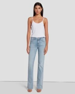 7 For All Mankind 21 7 For All Mankind Broken Twill Kimmie Bootcut In Coco Prive