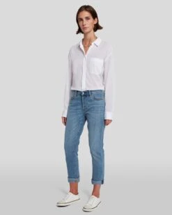 7 For All Mankind Broken Twill Josefina In Bright Light -7 For All Mankind 7U303067 BTL 6