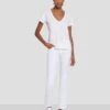 7 For All Mankind Kimmie Cropped Straight In Clean White -7 For All Mankind 7U306189 CLW 1