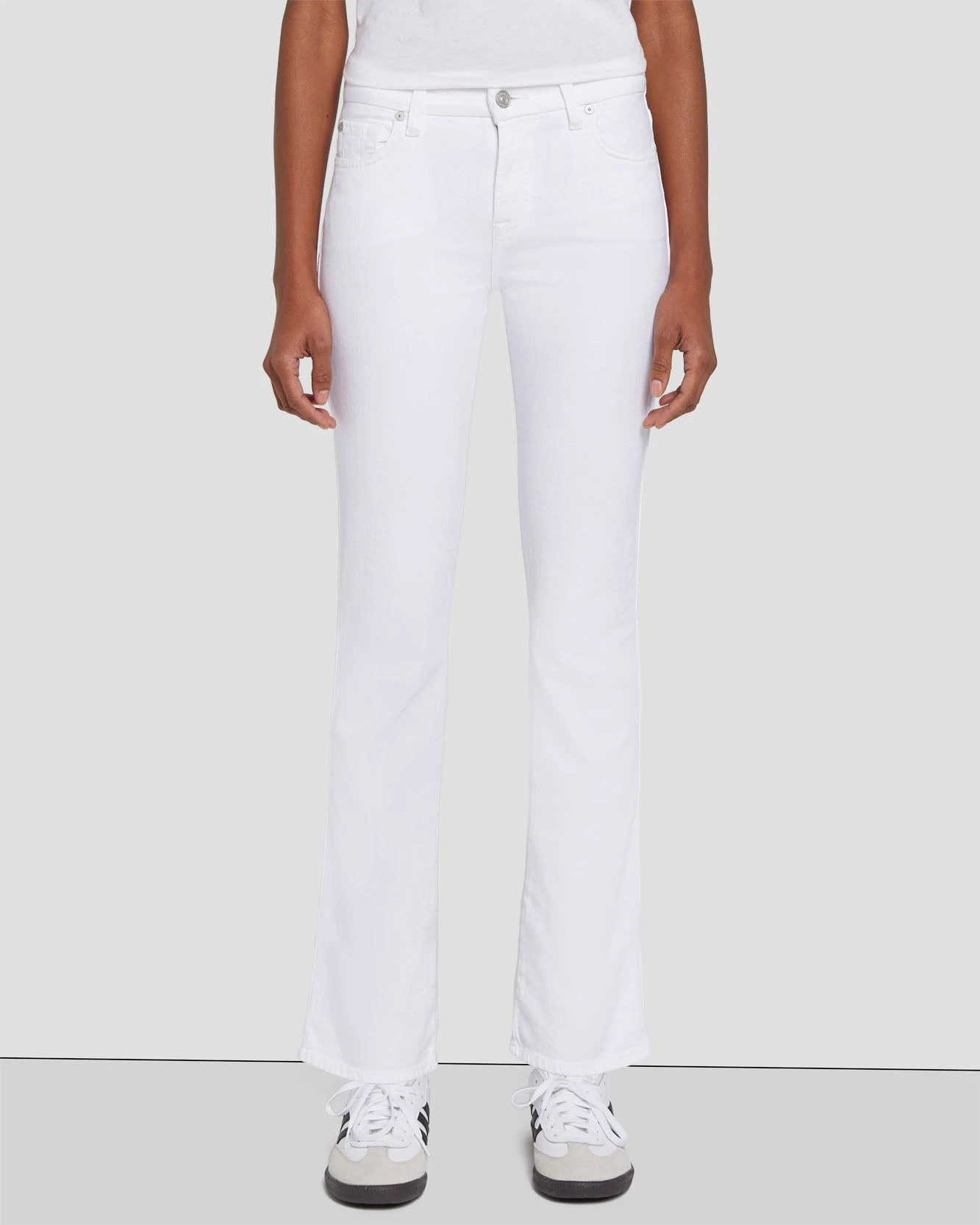 7 For All Mankind Kimmie Cropped Straight In Clean White 4 7 For All Mankind Kimmie Cropped Straight In Clean White - Image 2