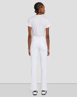 7 For All Mankind Kimmie Cropped Straight In Clean White 10 7 For All Mankind Kimmie Cropped Straight In Clean White -7 For All Mankind 7U306189 CLW 3