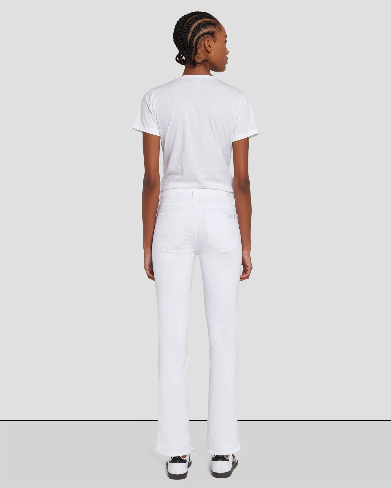 7 For All Mankind Kimmie Cropped Straight In Clean White 5 7 For All Mankind Kimmie Cropped Straight In Clean White - Image 3