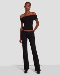 7 For All Mankind B(air) Original Bootcut In Rinsed Black -7 For All Mankind 7U315C43 RB4 1