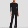 7 For All Mankind Slim Illusion Kimmie Straight In Black -7 For All Mankind 7U343526 SIB 0483 M