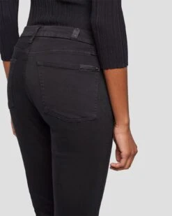 7 For All Mankind Slim Illusion Kimmie Straight In Black -7 For All Mankind 7U343526 SIB 0511 D2