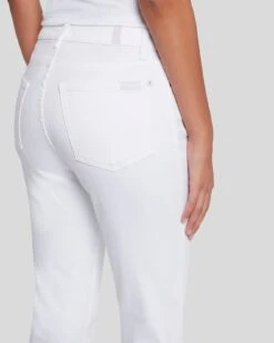 7 For All Mankind Slim Illusion High Waist Slim Kick In Luxe White -7 For All Mankind 7U350399 SMW 5