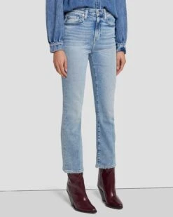 7 For All Mankind Luxe Vintage High Waist Slim Kick In Must -7 For All Mankind 7U352120 MT2 2