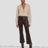 7 For All Mankind High Waist Slim Kick In Coated Chocolate -7 For All Mankind 7U352752 CHO 1
