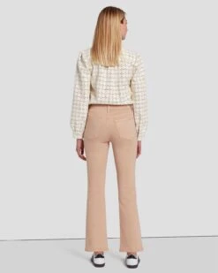7 For All Mankind High Waist Slim Kick In Coated Camel -7 For All Mankind 7U352752 KML 4