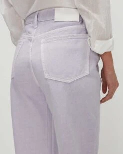 7 For All Mankind Easy Straight Ankle With Cut Hem In Lavender 8 7 For All Mankind Easy Straight Ankle With Cut Hem In Lavender -7 For All Mankind 7U408795 LAV 03