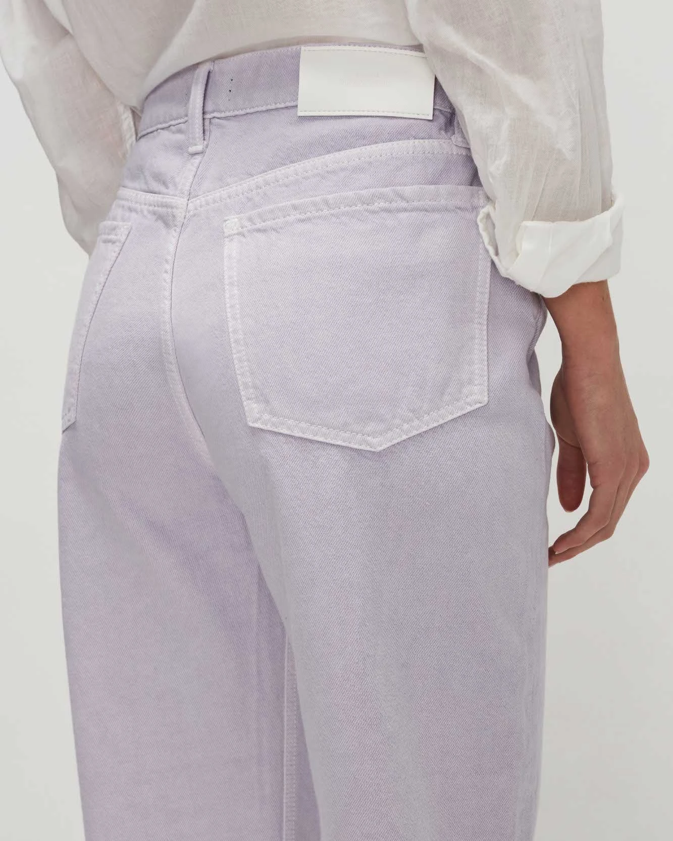 7 For All Mankind Easy Straight Ankle With Cut Hem In Lavender 5 7 For All Mankind Easy Straight Ankle With Cut Hem In Lavender - Image 3