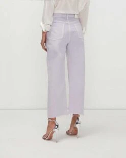 7 For All Mankind Easy Straight Ankle With Cut Hem In Lavender 9 7 For All Mankind Easy Straight Ankle With Cut Hem In Lavender -7 For All Mankind 7U408795 LAV 04