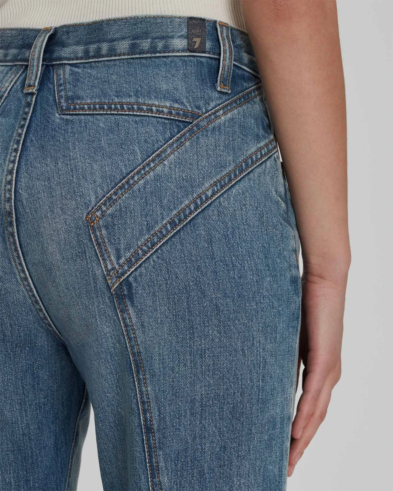 7 For All Mankind Easy Straight Star Panel In Palma Rosa 5 7 For All Mankind Easy Straight Star Panel In Palma Rosa - Image 3