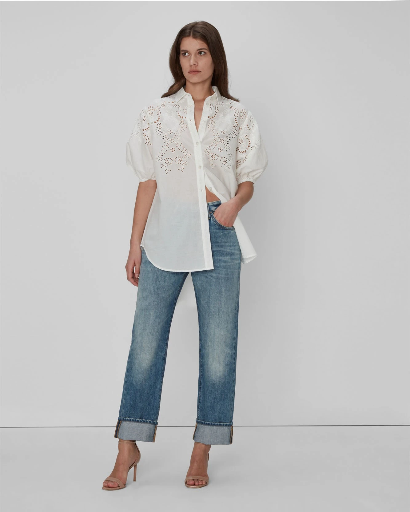 7 For All Mankind Easy Straight Star Panel In Palma Rosa 7 7 For All Mankind Easy Straight Star Panel In Palma Rosa - Image 5