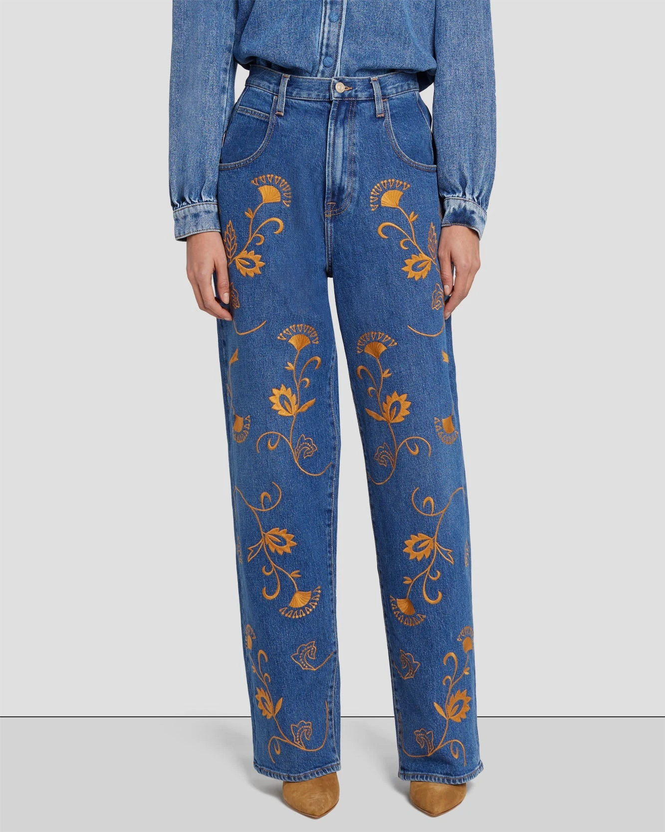 7 For All Mankind The Jennifer 90s Baggy Jean In Explorer 4 7 For All Mankind The Jennifer 90s Baggy Jean In Explorer - Image 2