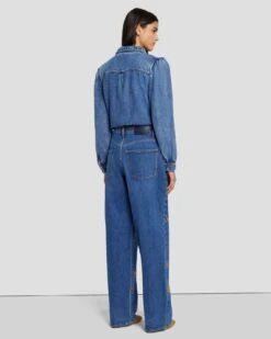 7 For All Mankind The Jennifer 90s Baggy Jean In Explorer 11 7 For All Mankind The Jennifer 90s Baggy Jean In Explorer -7 For All Mankind 7U422C10 EP1 4