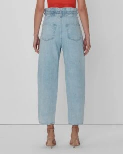 7 For All Mankind Paperbag Waist Balloon In Tuberose -7 For All Mankind 7U429545 TUP 03