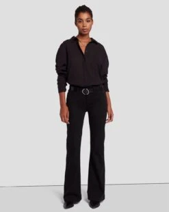 7 For All Mankind Tailorless Slim Illusion Dojo In Black