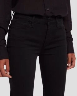 7 For All Mankind Tailorless Slim Illusion Dojo In Black -7 For All Mankind 7U452526 BLK 3