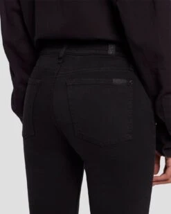 7 For All Mankind Tailorless Slim Illusion Dojo In Black -7 For All Mankind 7U452526 BLK 5