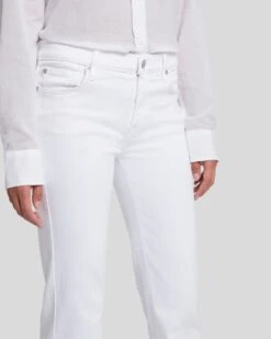 7 For All Mankind Slim Illusion Tailorless Dojo In Luxe White -7 For All Mankind 7U470399 SMW 3