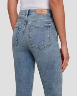 7 For All Mankind Luxe Vintage High Waist Slim Kick In Self Made -7 For All Mankind 7U478120 SLF 5