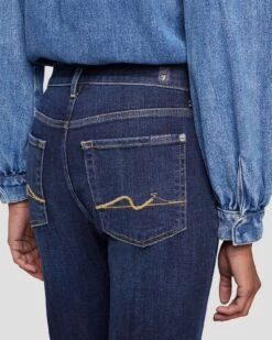 7 For All Mankind Broken Twill High Waist Slim Kick In Calix -7 For All Mankind 7U500067 CL6 5