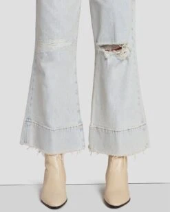 7 For All Mankind Ultra High Rise Cropped Jo In Rainy Blue -7 For All Mankind 7U532C10 RBU 3