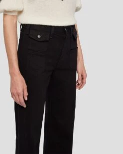 7 For All Mankind Modern Dojo In Black -7 For All Mankind 7U533189 BLK 3