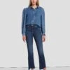 7 For All Mankind Luxe Vintage High Waist Slim Kick In Deep Soul -7 For All Mankind 7U534A91 DS6 1