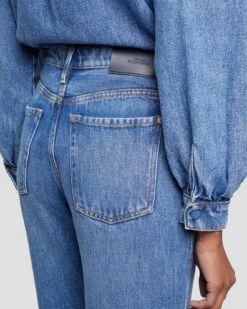 7 For All Mankind Tailorless Denim Lustre Modern Dojo In Daylily -7 For All Mankind 7U536C86 DLY 5