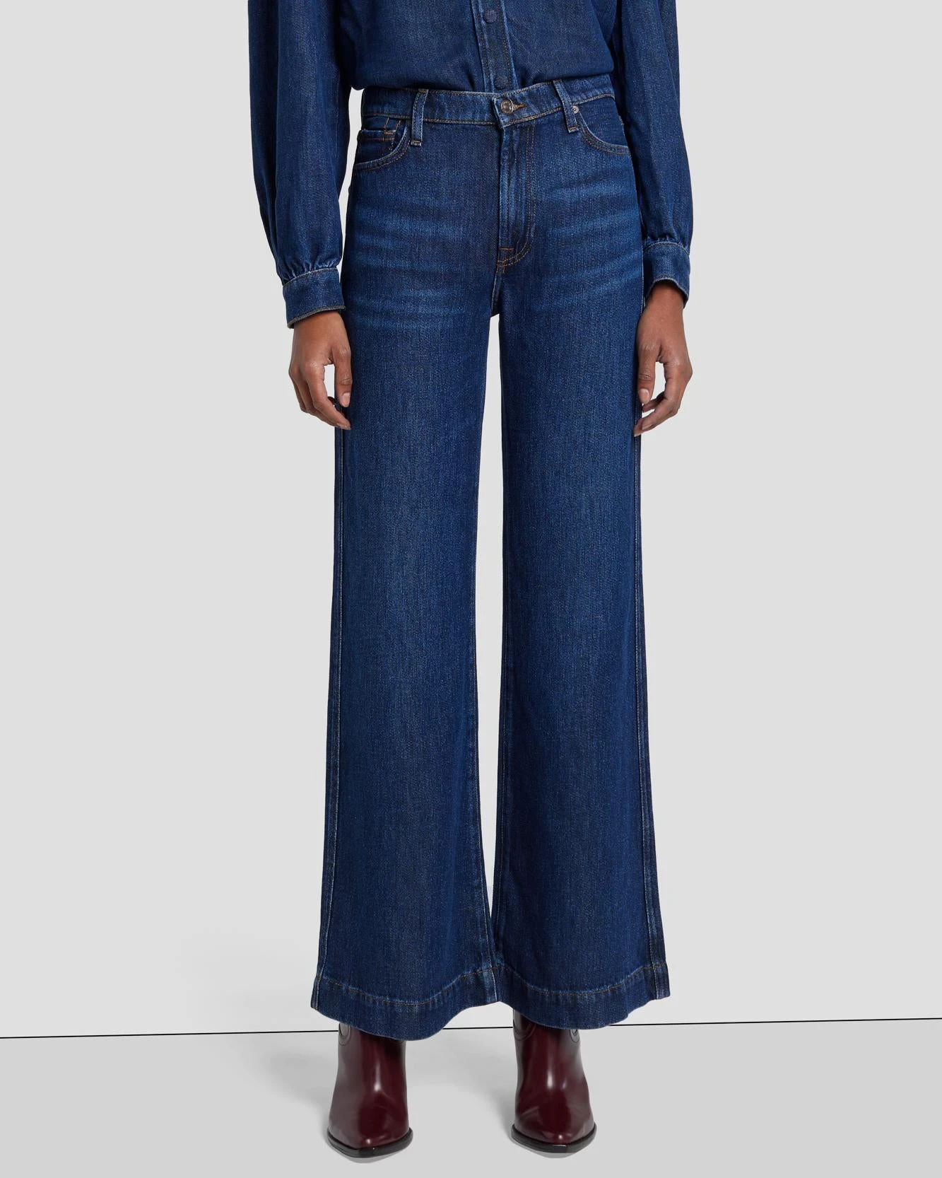 7 For All Mankind Tailorless Denim Lustre Modern Dojo In Poppy 4 7 For All Mankind Tailorless Denim Lustre Modern Dojo In Poppy - Image 2